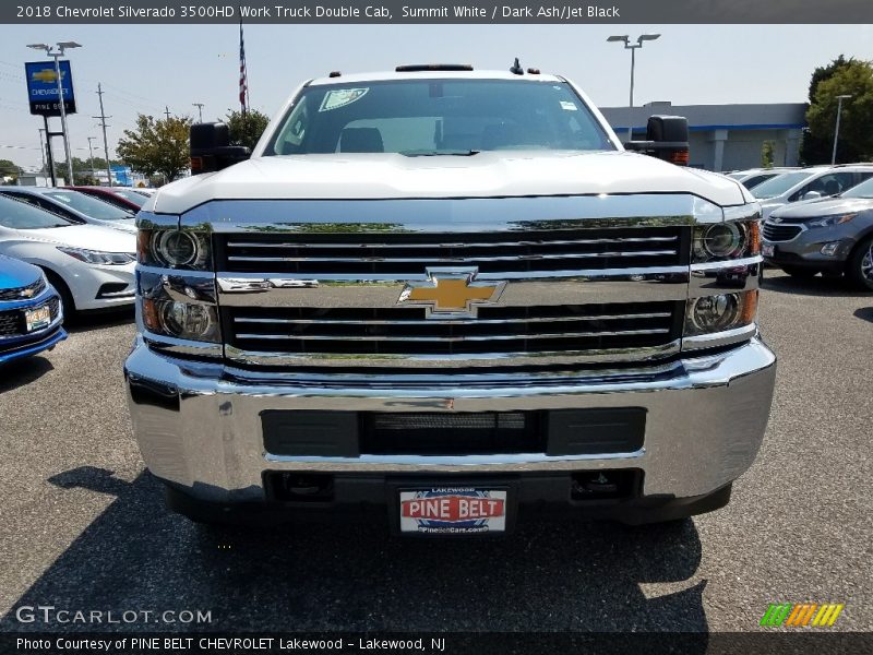 Summit White / Dark Ash/Jet Black 2018 Chevrolet Silverado 3500HD Work Truck Double Cab