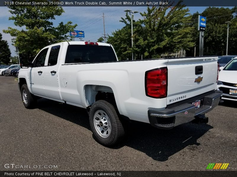 Summit White / Dark Ash/Jet Black 2018 Chevrolet Silverado 3500HD Work Truck Double Cab