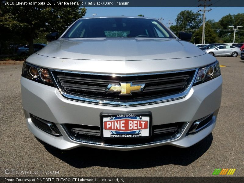 Silver Ice Metallic / Jet Black/Dark Titanium 2018 Chevrolet Impala LS