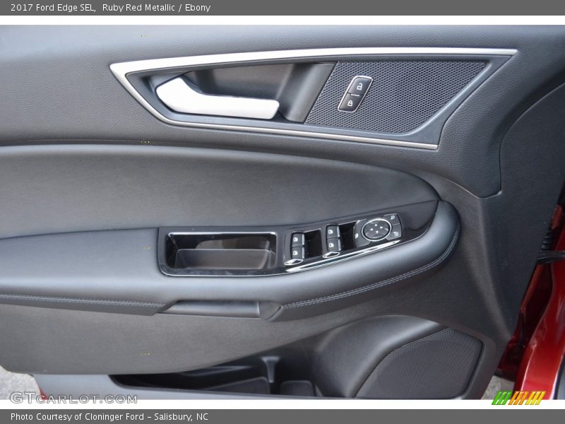 Ruby Red Metallic / Ebony 2017 Ford Edge SEL