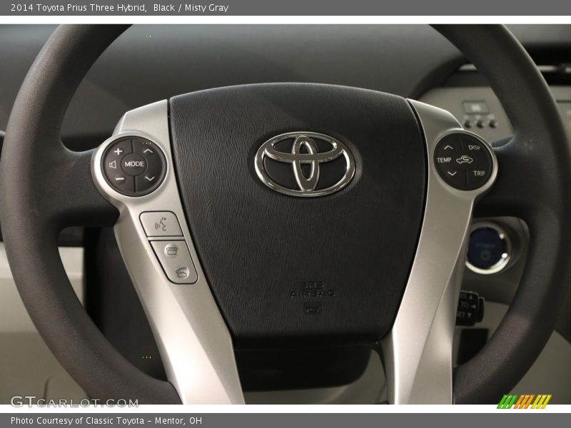 Black / Misty Gray 2014 Toyota Prius Three Hybrid