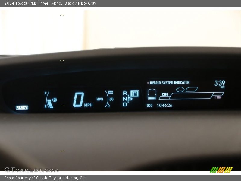 Black / Misty Gray 2014 Toyota Prius Three Hybrid