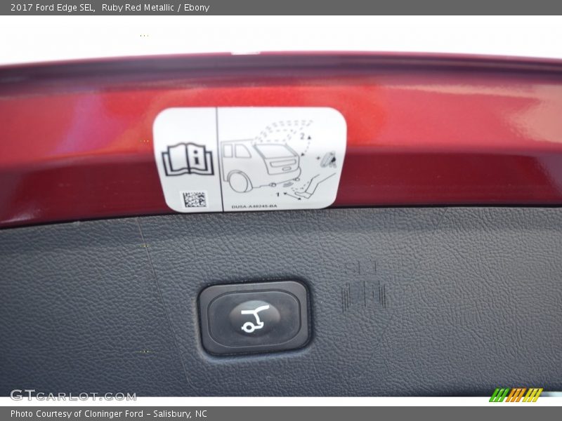 Ruby Red Metallic / Ebony 2017 Ford Edge SEL