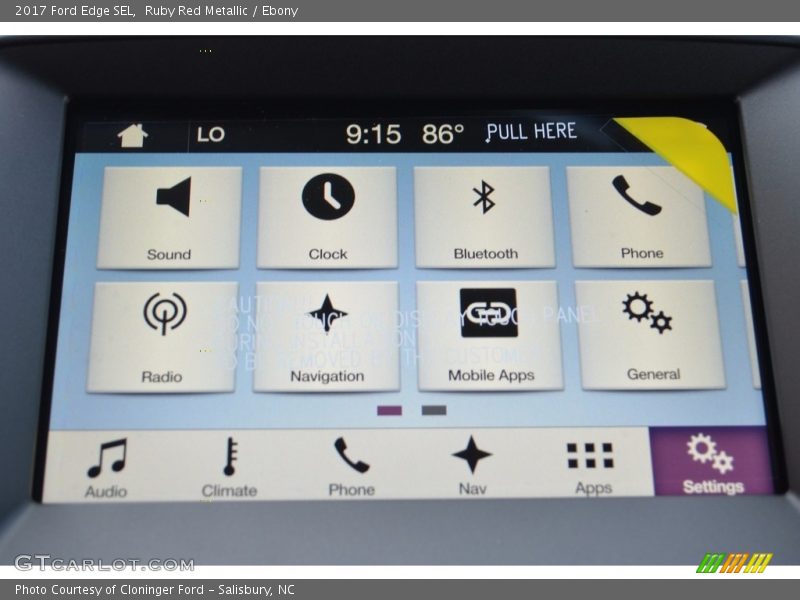 Ruby Red Metallic / Ebony 2017 Ford Edge SEL