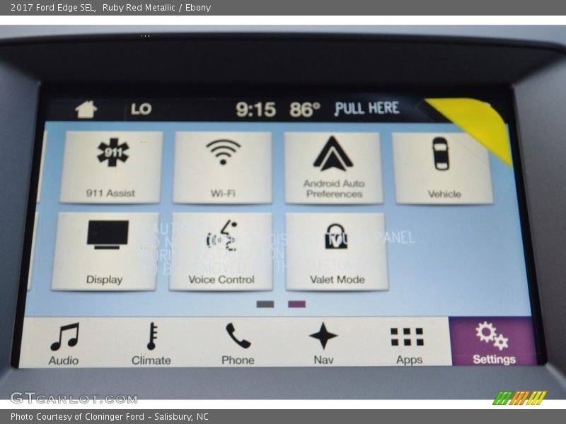 Ruby Red Metallic / Ebony 2017 Ford Edge SEL