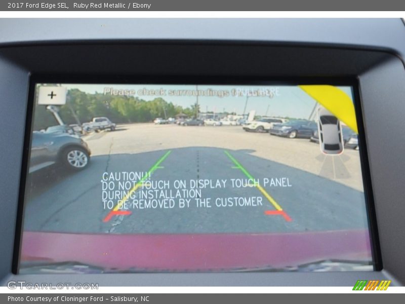Ruby Red Metallic / Ebony 2017 Ford Edge SEL