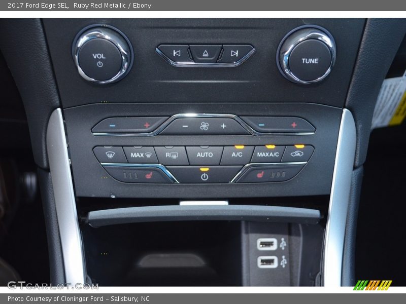 Ruby Red Metallic / Ebony 2017 Ford Edge SEL