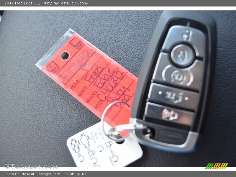 Ruby Red Metallic / Ebony 2017 Ford Edge SEL