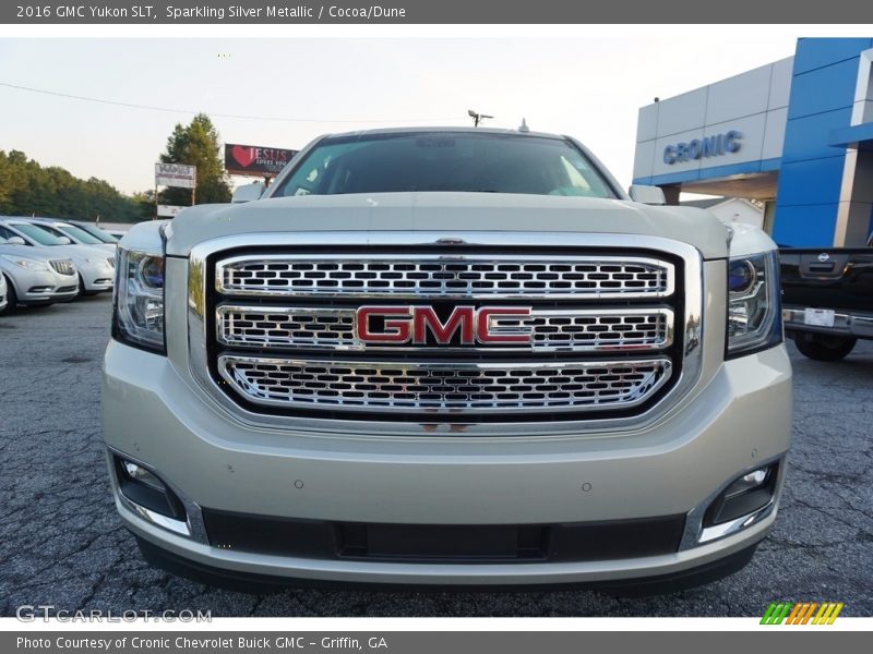 Sparkling Silver Metallic / Cocoa/Dune 2016 GMC Yukon SLT