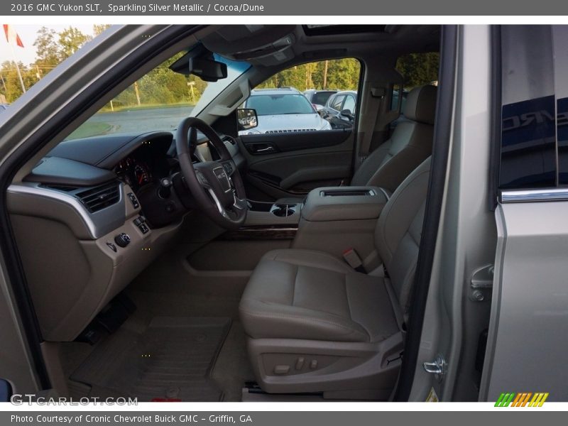 Sparkling Silver Metallic / Cocoa/Dune 2016 GMC Yukon SLT
