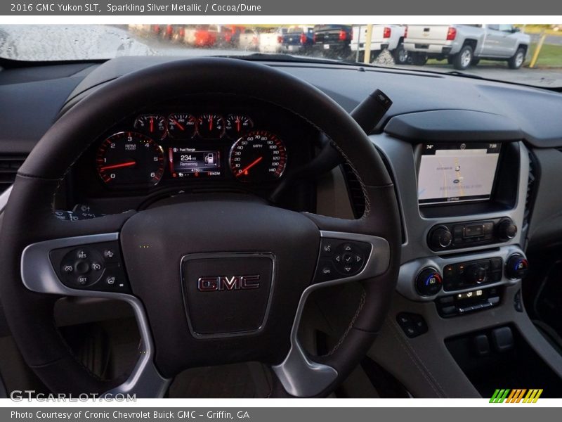 Sparkling Silver Metallic / Cocoa/Dune 2016 GMC Yukon SLT