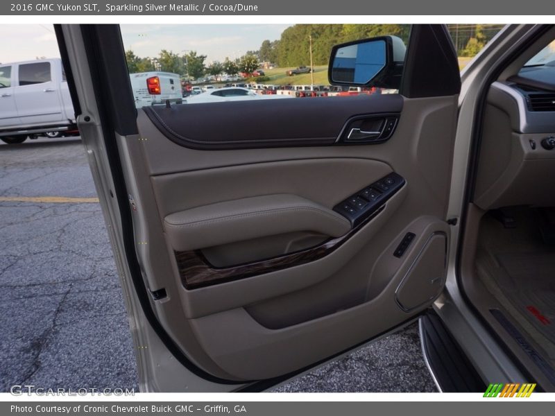 Sparkling Silver Metallic / Cocoa/Dune 2016 GMC Yukon SLT