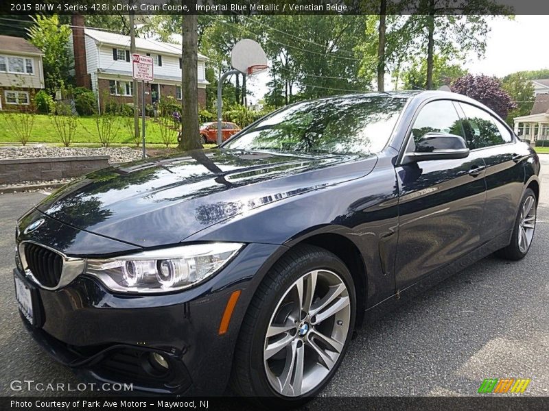 Imperial Blue Metallic / Venetian Beige 2015 BMW 4 Series 428i xDrive Gran Coupe