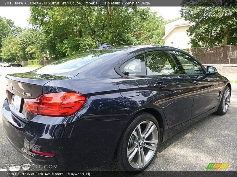 Imperial Blue Metallic / Venetian Beige 2015 BMW 4 Series 428i xDrive Gran Coupe