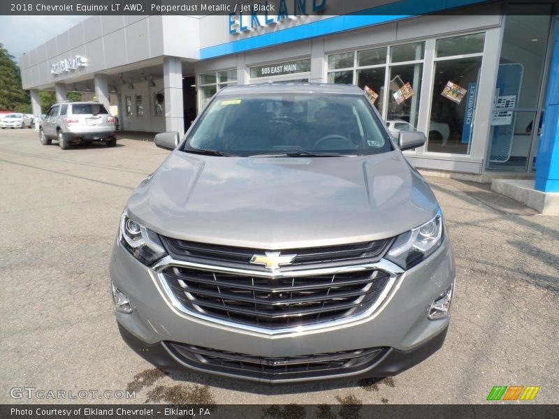 Pepperdust Metallic / Jet Black 2018 Chevrolet Equinox LT AWD