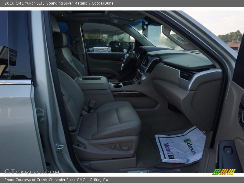 Sparkling Silver Metallic / Cocoa/Dune 2016 GMC Yukon SLT