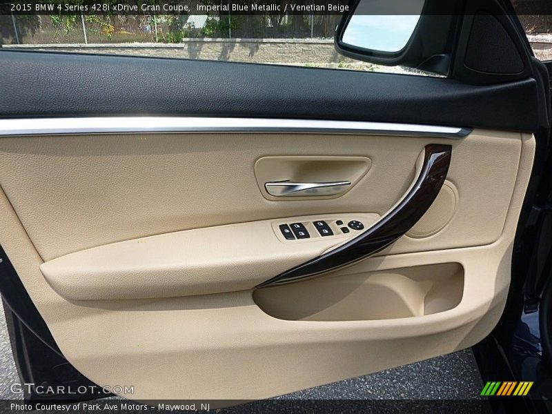 Imperial Blue Metallic / Venetian Beige 2015 BMW 4 Series 428i xDrive Gran Coupe