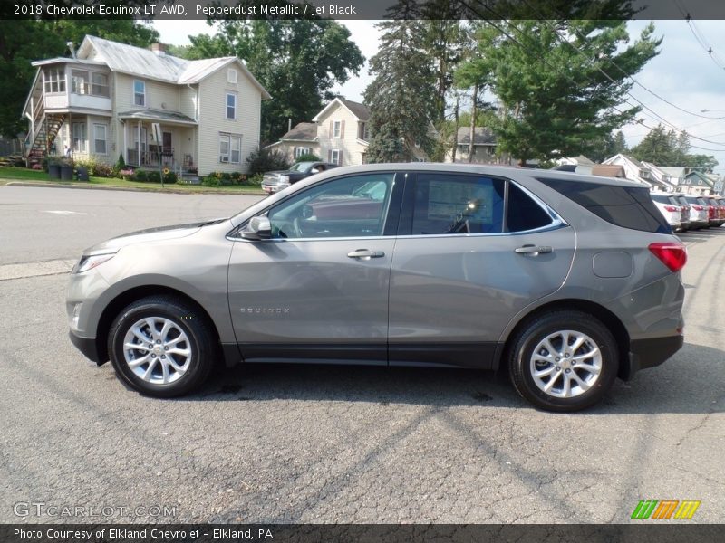 Pepperdust Metallic / Jet Black 2018 Chevrolet Equinox LT AWD