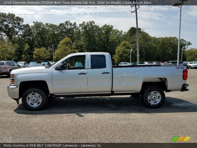 Silver Ice Metallic / Dark Ash/Jet Black 2018 Chevrolet Silverado 2500HD Work Truck Double Cab 4x4