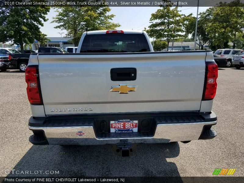 Silver Ice Metallic / Dark Ash/Jet Black 2018 Chevrolet Silverado 2500HD Work Truck Double Cab 4x4