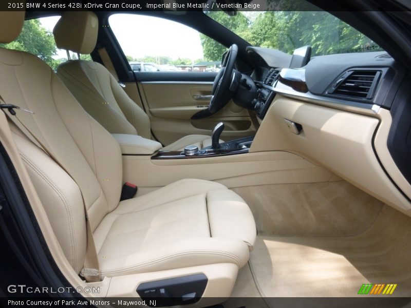 Imperial Blue Metallic / Venetian Beige 2015 BMW 4 Series 428i xDrive Gran Coupe