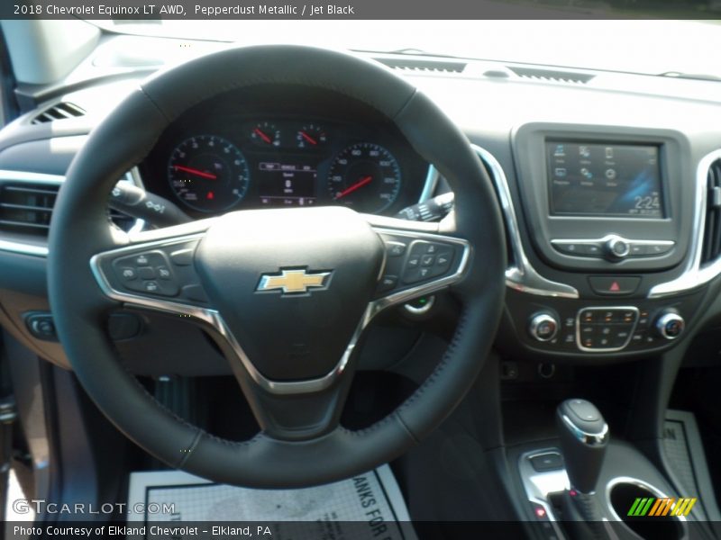 Pepperdust Metallic / Jet Black 2018 Chevrolet Equinox LT AWD