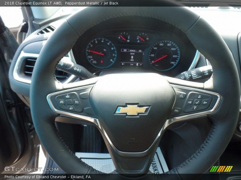 Pepperdust Metallic / Jet Black 2018 Chevrolet Equinox LT AWD