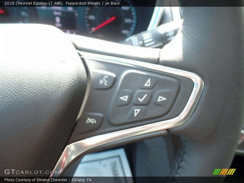 Pepperdust Metallic / Jet Black 2018 Chevrolet Equinox LT AWD