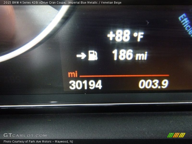 Imperial Blue Metallic / Venetian Beige 2015 BMW 4 Series 428i xDrive Gran Coupe