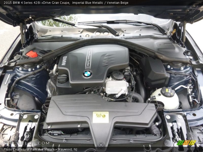 Imperial Blue Metallic / Venetian Beige 2015 BMW 4 Series 428i xDrive Gran Coupe