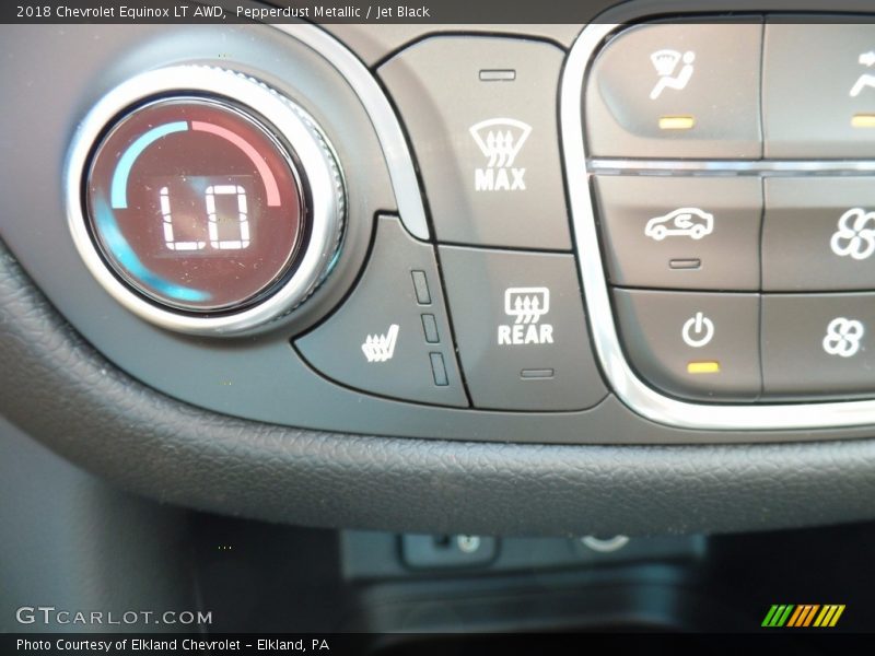 Pepperdust Metallic / Jet Black 2018 Chevrolet Equinox LT AWD