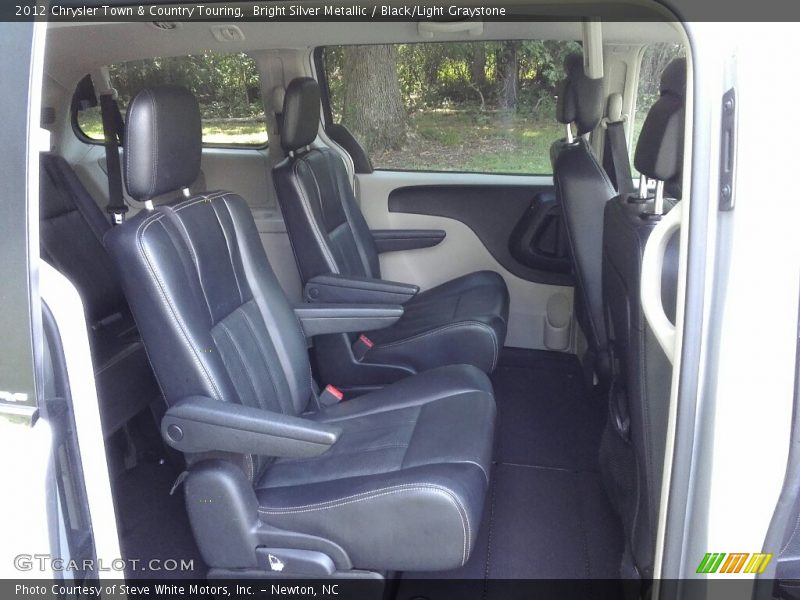 Bright Silver Metallic / Black/Light Graystone 2012 Chrysler Town & Country Touring