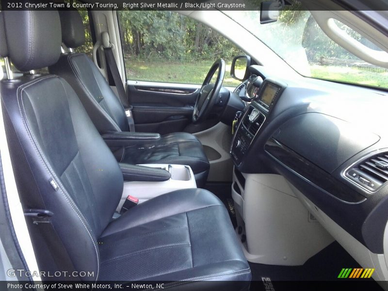 Bright Silver Metallic / Black/Light Graystone 2012 Chrysler Town & Country Touring