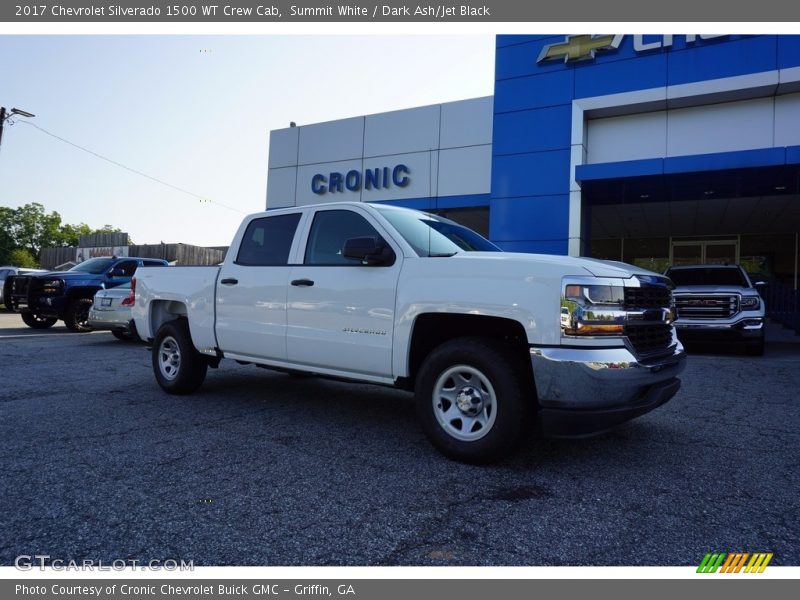 Summit White / Dark Ash/Jet Black 2017 Chevrolet Silverado 1500 WT Crew Cab