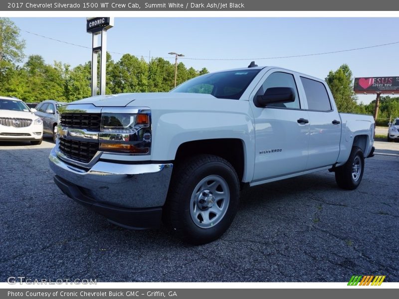 Summit White / Dark Ash/Jet Black 2017 Chevrolet Silverado 1500 WT Crew Cab