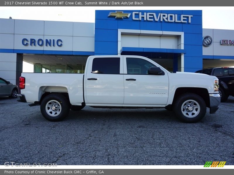 Summit White / Dark Ash/Jet Black 2017 Chevrolet Silverado 1500 WT Crew Cab