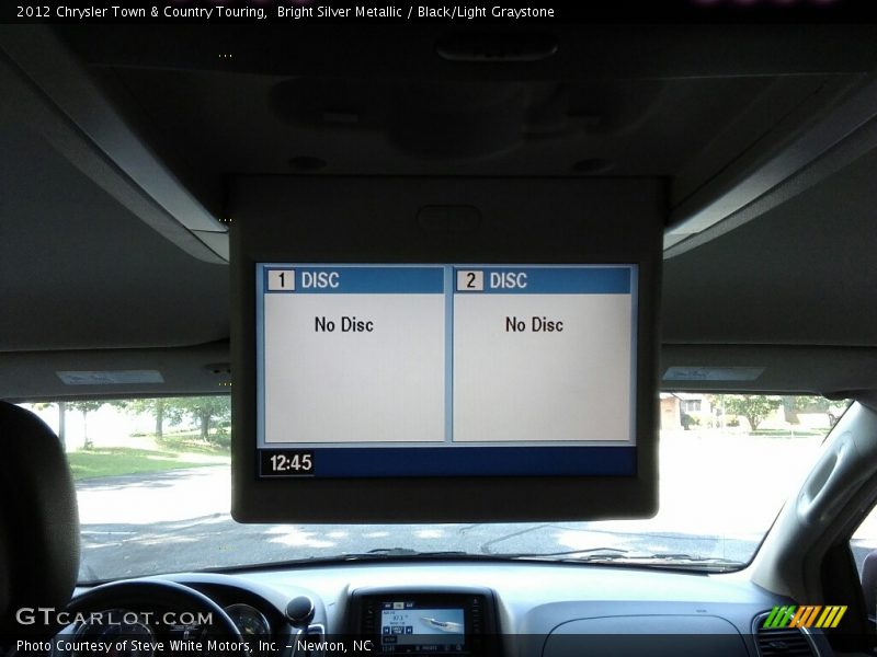 Bright Silver Metallic / Black/Light Graystone 2012 Chrysler Town & Country Touring