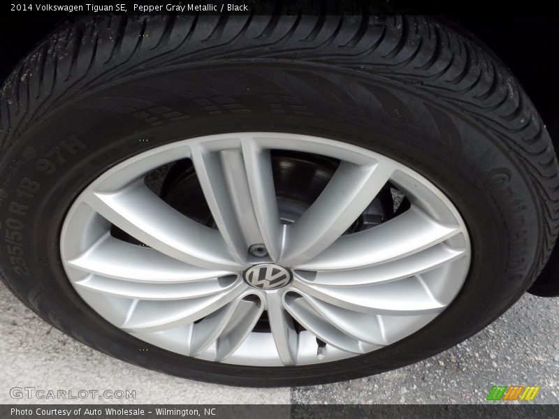 Pepper Gray Metallic / Black 2014 Volkswagen Tiguan SE
