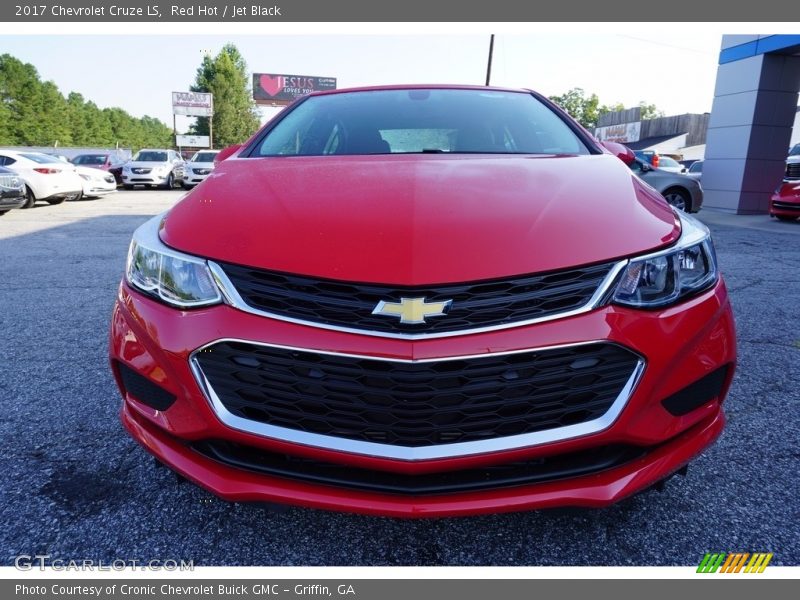 Red Hot / Jet Black 2017 Chevrolet Cruze LS