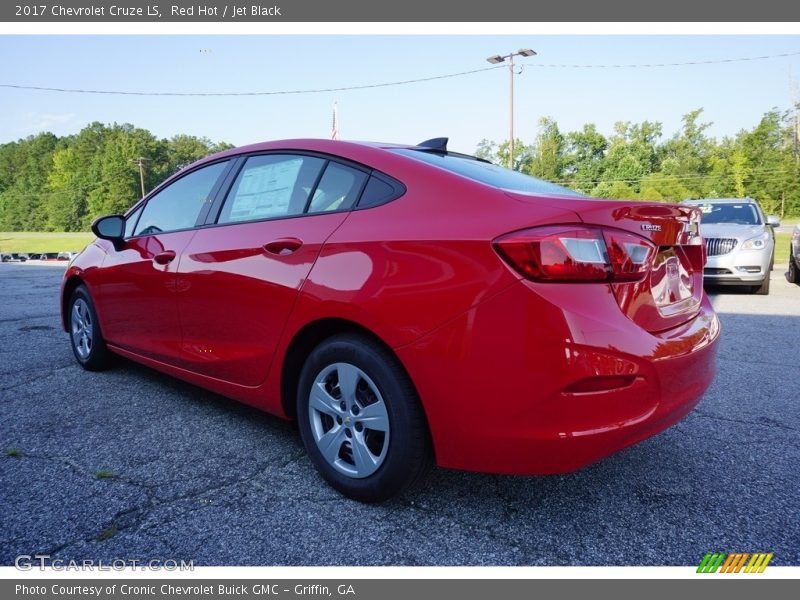 Red Hot / Jet Black 2017 Chevrolet Cruze LS