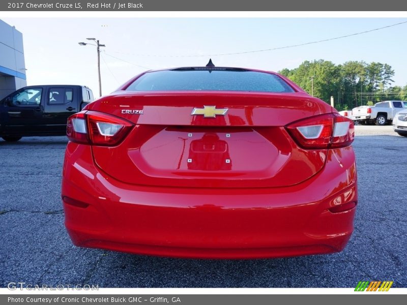 Red Hot / Jet Black 2017 Chevrolet Cruze LS