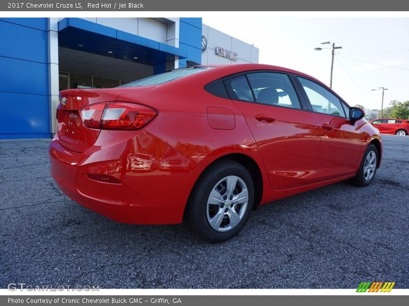 Red Hot / Jet Black 2017 Chevrolet Cruze LS