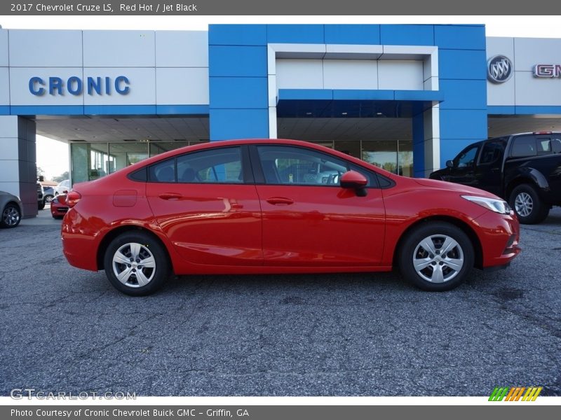 Red Hot / Jet Black 2017 Chevrolet Cruze LS