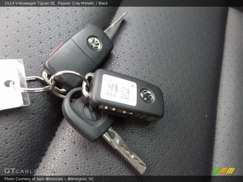 Pepper Gray Metallic / Black 2014 Volkswagen Tiguan SE