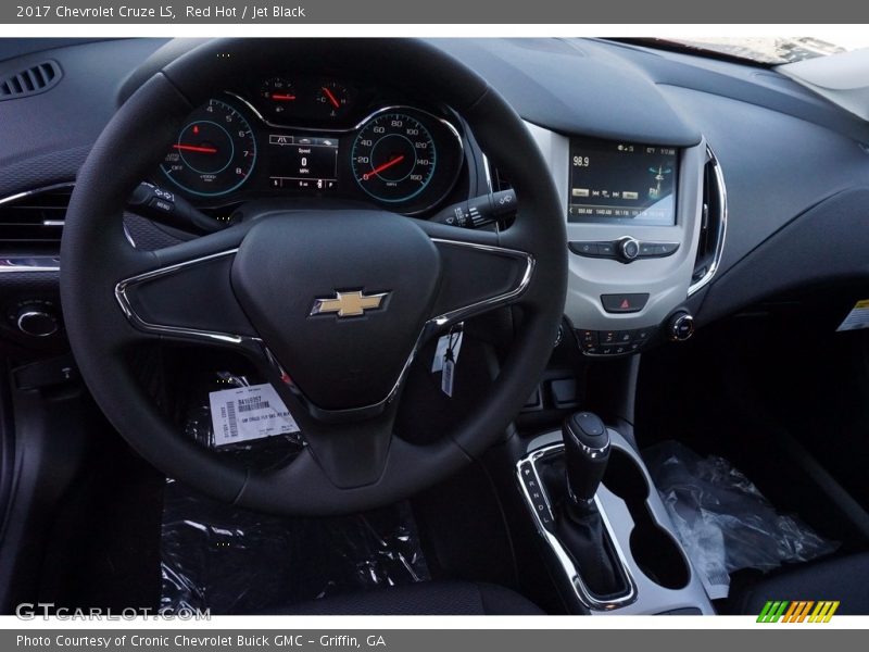Red Hot / Jet Black 2017 Chevrolet Cruze LS
