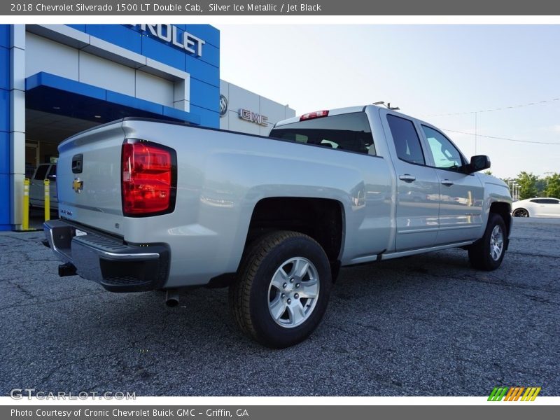 Silver Ice Metallic / Jet Black 2018 Chevrolet Silverado 1500 LT Double Cab