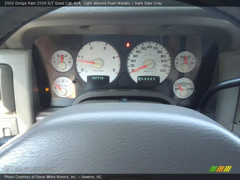 Light Almond Pearl Metallic / Dark Slate Gray 2003 Dodge Ram 2500 SLT Quad Cab 4x4