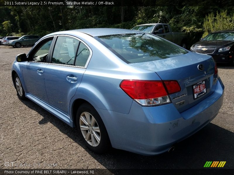 Sky Blue Metallic / Off-Black 2011 Subaru Legacy 2.5i Premium
