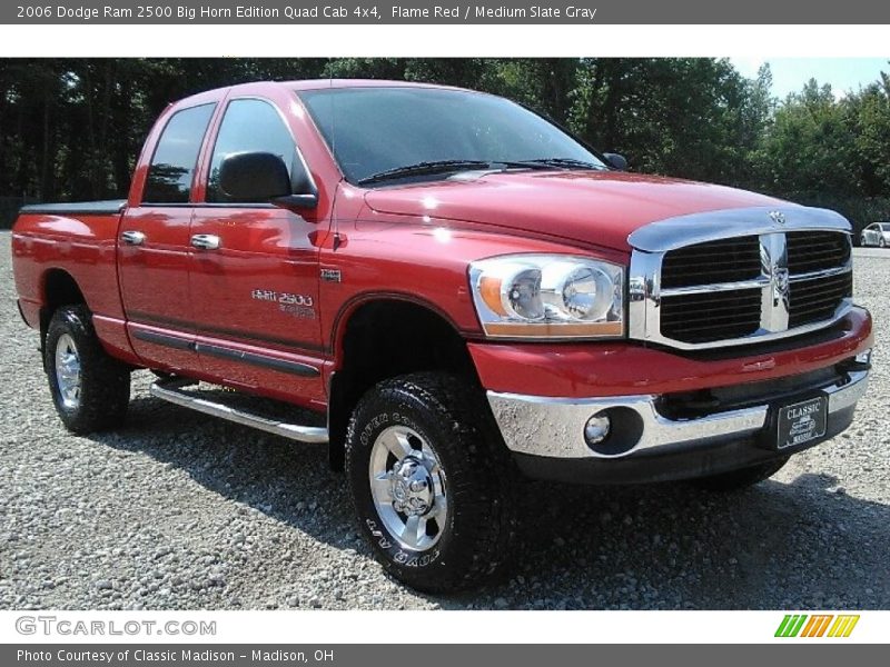 Flame Red / Medium Slate Gray 2006 Dodge Ram 2500 Big Horn Edition Quad Cab 4x4