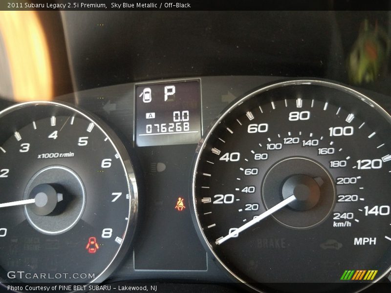 Sky Blue Metallic / Off-Black 2011 Subaru Legacy 2.5i Premium